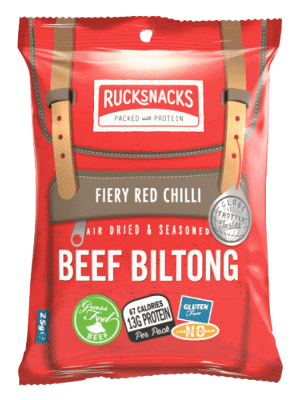 Rucksnacks Fiery Red Chilli 100% Protein Snacks