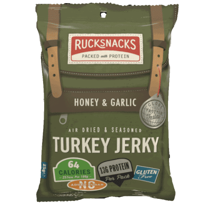 Rucksnacks Turkey Jerky100% protein snack