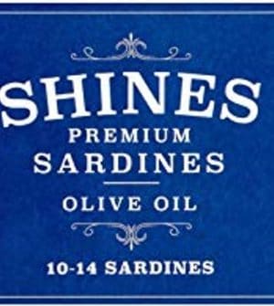 Tin of Shines Premium Sardines In Olive Oil 10-14 Sardines