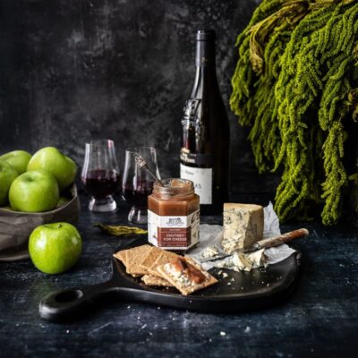 Chutney for Cheese from Gran Grans Foods with cheese and wine