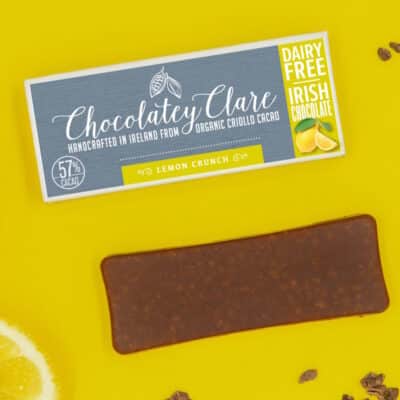 Lemon Crunch Bar front of packaging by Chocolatey Clare